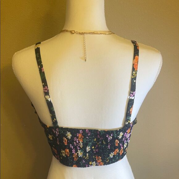 Old Navy Black Floral Camisole Top - Picture 4 of 4